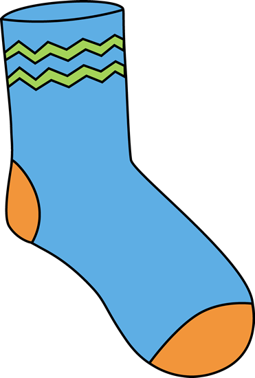 371x550 Blue Sock Socks, Clip Art