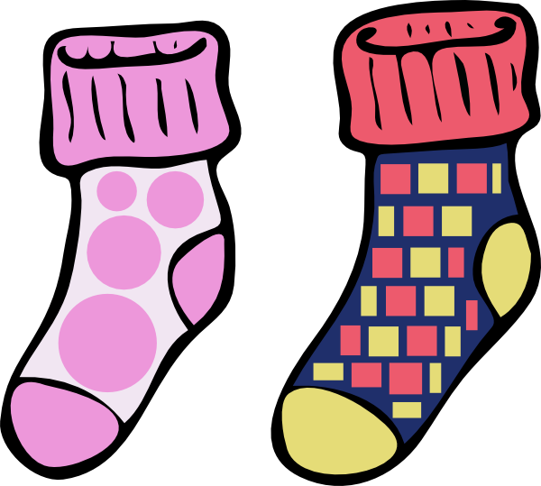 600x539 Silly Sock Clipart