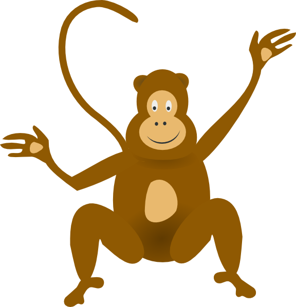 576x598 Monkey Clip Art For Teachers Free Clipart Images 4