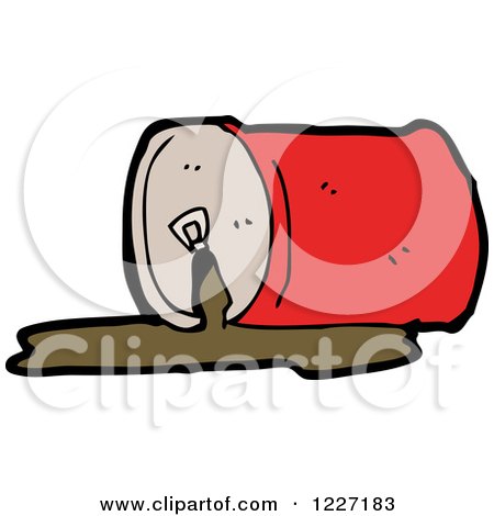 450x470 Clipart Of A Spilled Soda Can