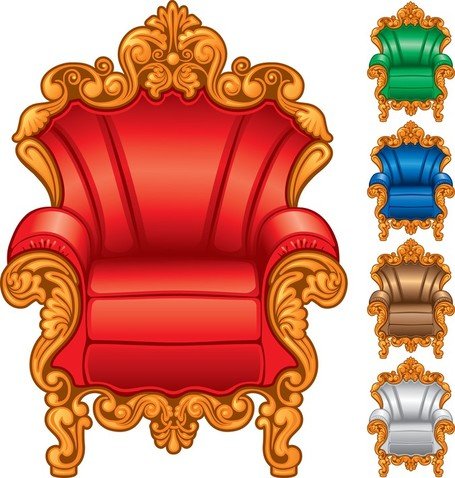 455x478 Free European Gorgeous Single Sofa Clipart And Vector Graphics