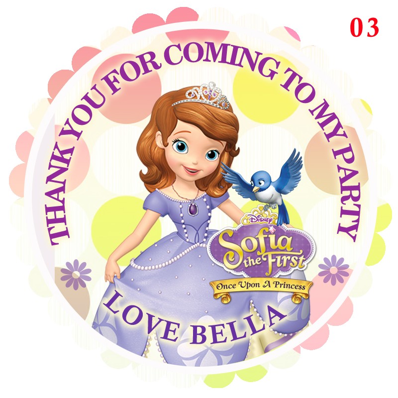 800x800 Personalized Sofia The First Stickersthank You Seals