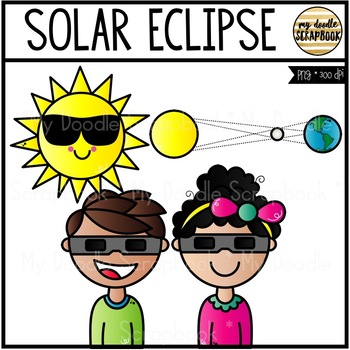 350x350 Solar Eclipse Freebie (Clip Art For Personal Amp Commercial Use) Tpt