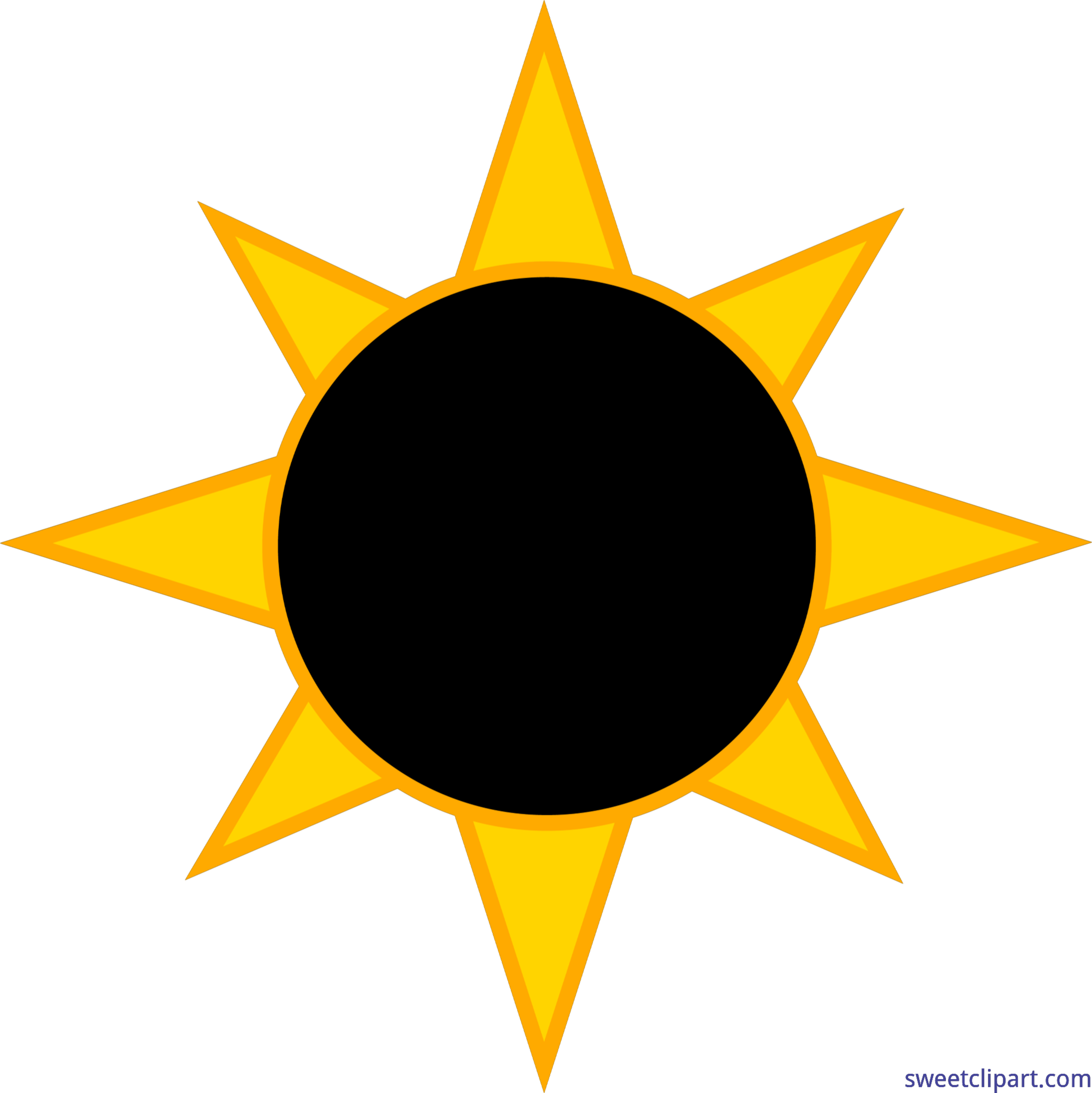5789x5793 Solar Eclipse Sun Clip Art