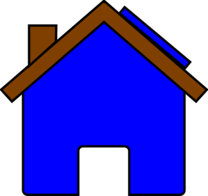 299x282 Blue House And Solar Panel Clip Art
