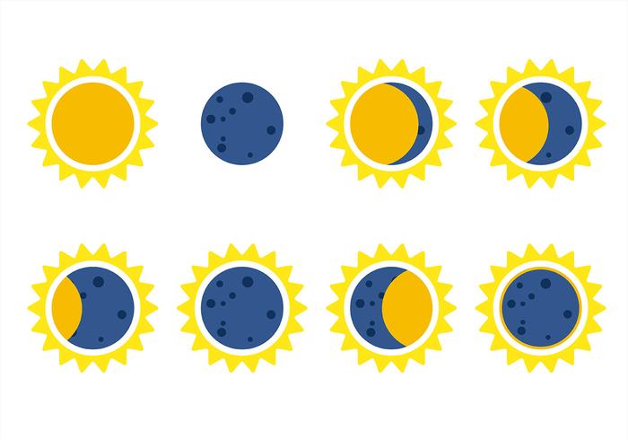 700x490 Solar Eclipse Icon Vector