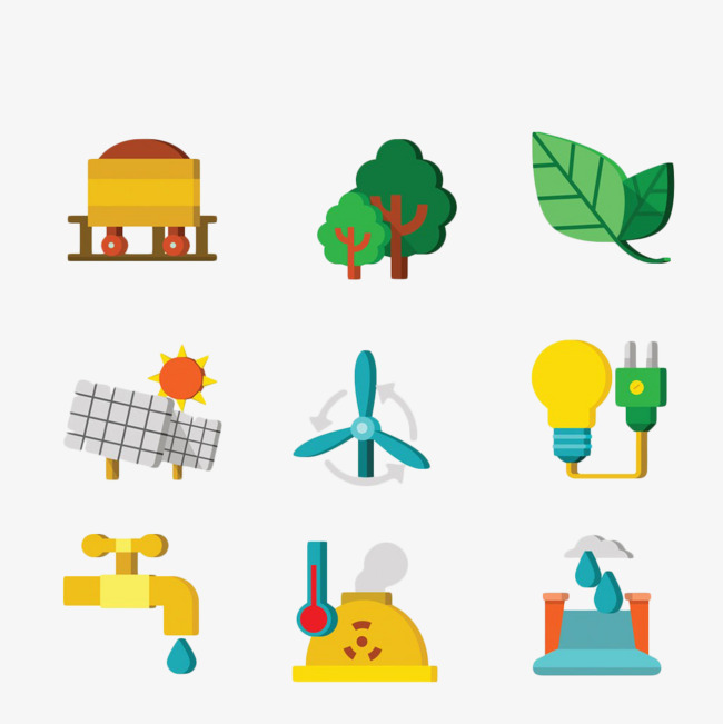 650x651 Hand Painted Energy Signs, Solar Energy, Wind Energy, Water Png