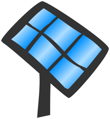 369x400 Solar Panel Clipart