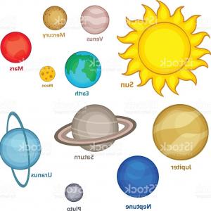 300x300 Set Of Nine Planets Of Solar System Vector Clipart Lazttweet
