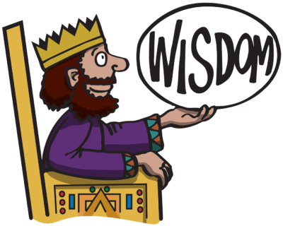 400x320 Image King Solomon Sitting On His Throne And Holding Up The Word