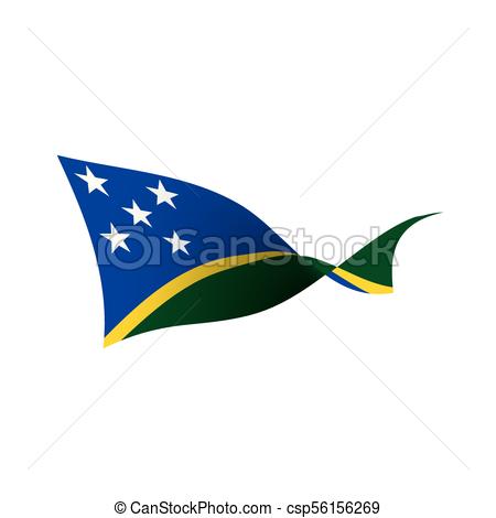 450x470 Solomon Islands Flag, Vector Illustration On A White Clip Art