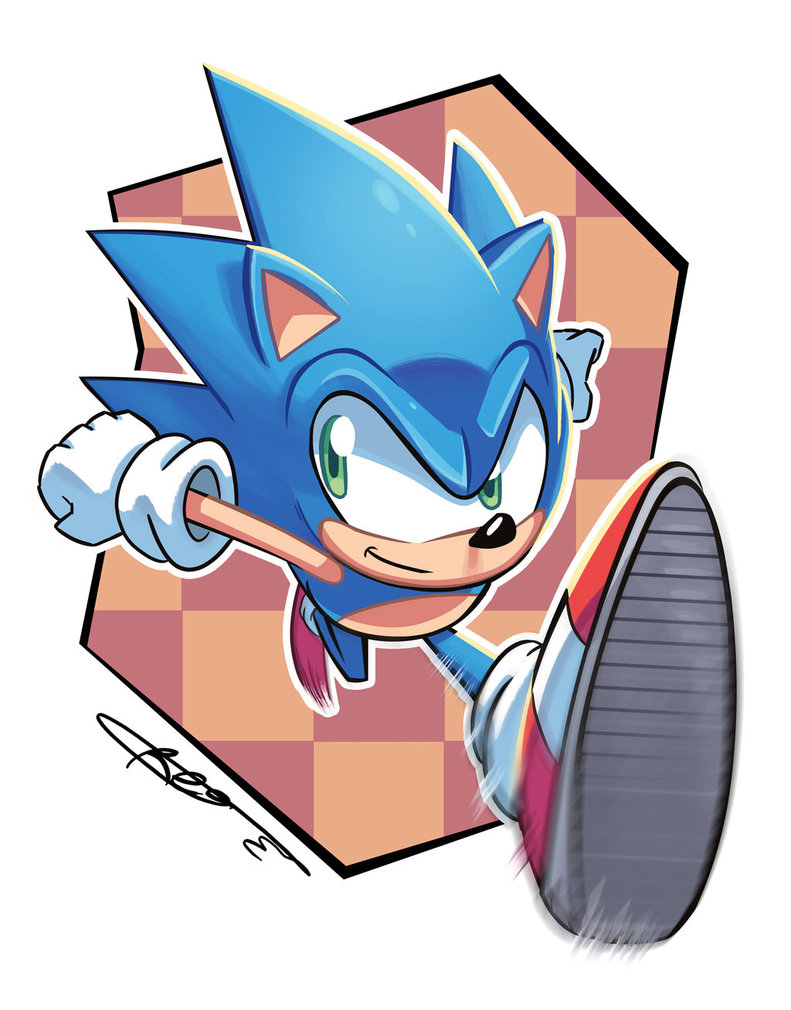 791x1010 Sonic The Hedgehog By Ziggyfin