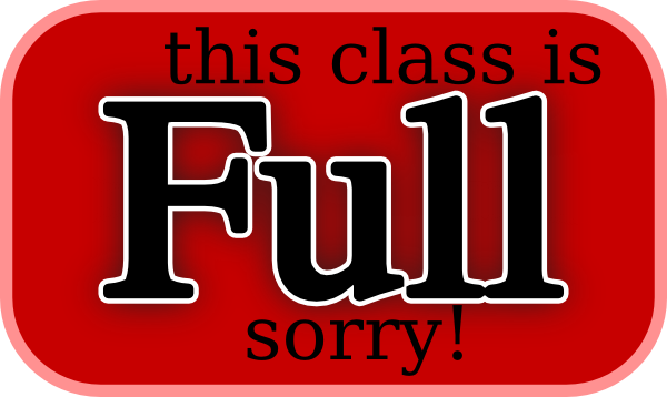 600x358 This Class Is Full Sorry Clip Art Free Vector 4vector