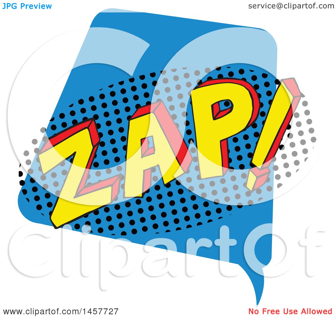 1080x1024 Clipart Of A Comic Styled Pop Art Zap Sound Bubble