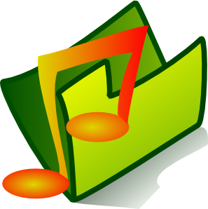 297x298 Audio Folder Clip Art