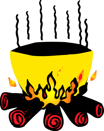 353x442 Cauldron Clipart