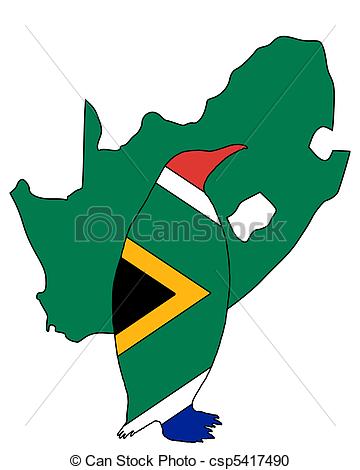 360x470 Penuin South Africa Stock Illustration