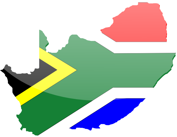 600x464 South African Flag Clip Art