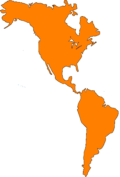 408x599 South America Clipart Map