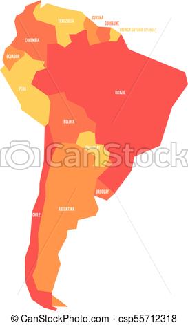 273x470 Very Simplified Infographical Political Map Of South America