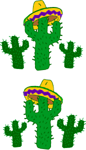 172x300 Fiesta Borders Clip Art Cactus Mexican Hat