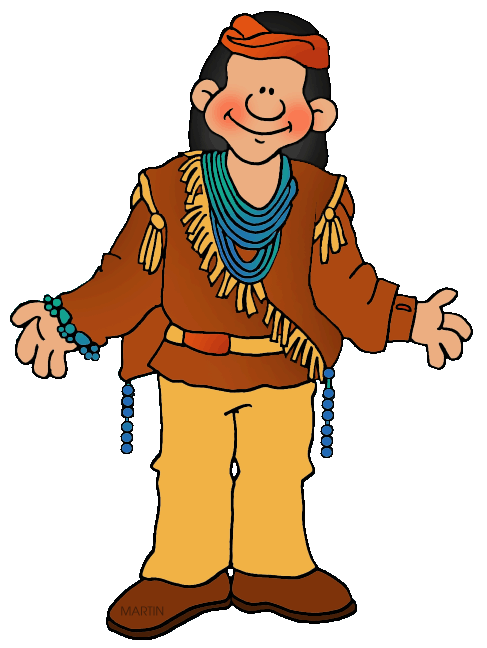 487x648 Native Americans Clip Art By Phillip Martin, Southwest Zuni Man
