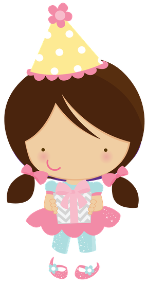 286x556 Cute Clipart. Zwd Girl Birthday Party Clipart