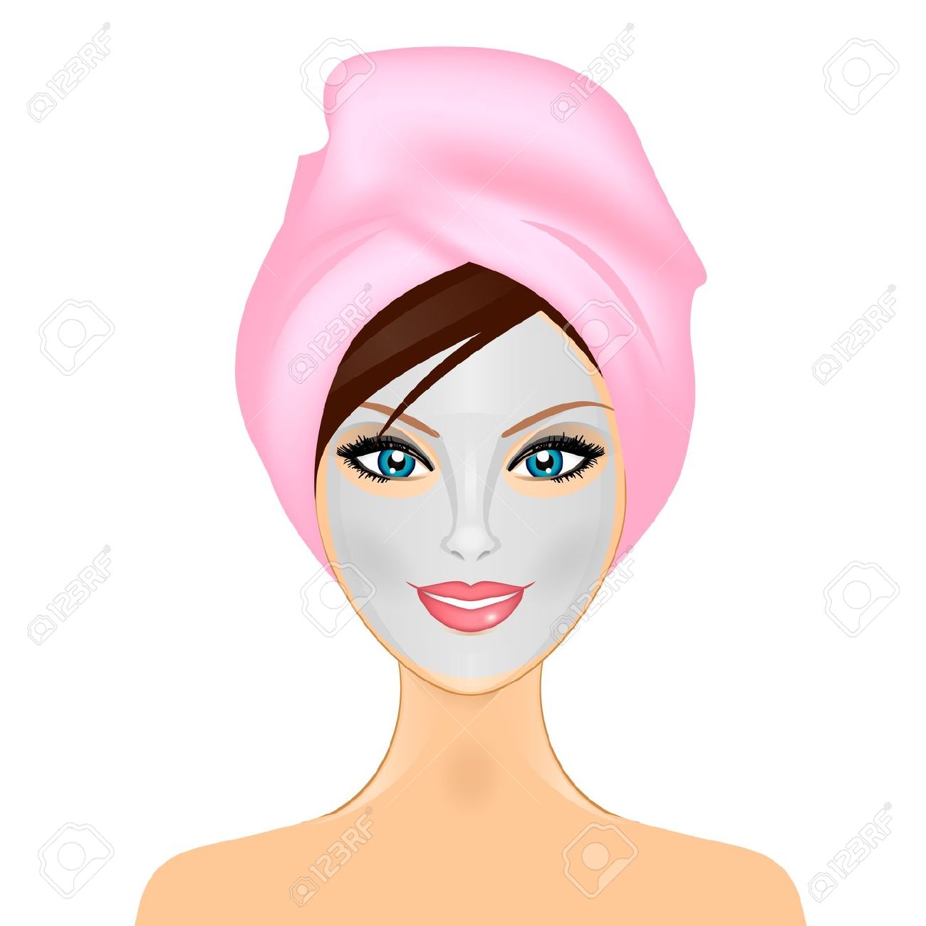 1300x1300 Spa Mask Clip Art