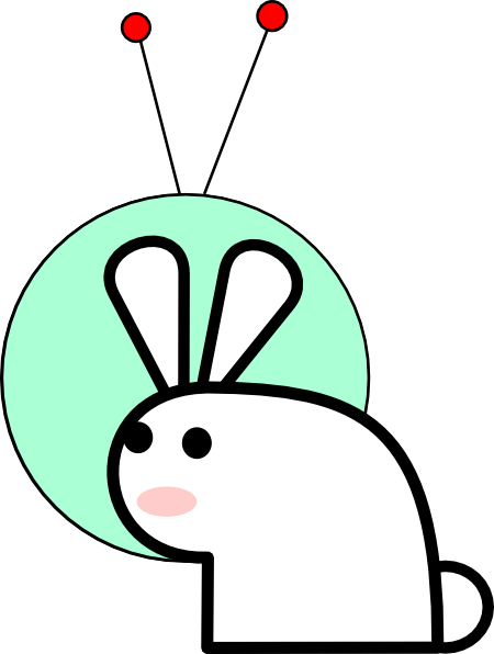 450x596 Space Bunny Clip Art