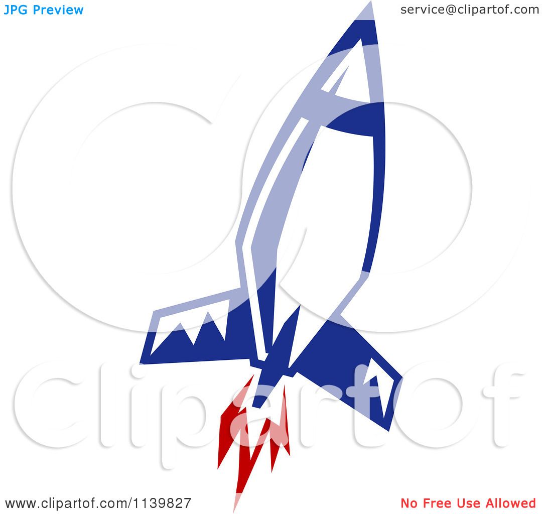 1080x1024 Clipart Of A Retro Blue Space Shuttle Rocket 4