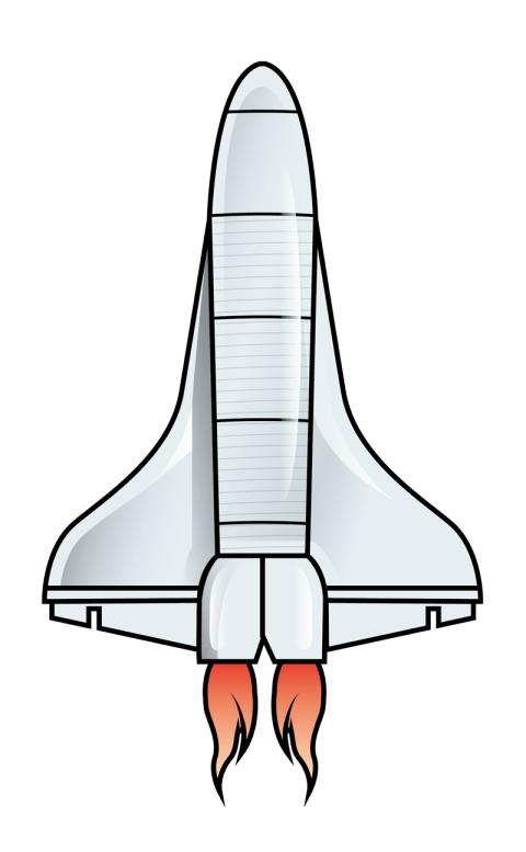 480x777 Space Shuttle Clip Art