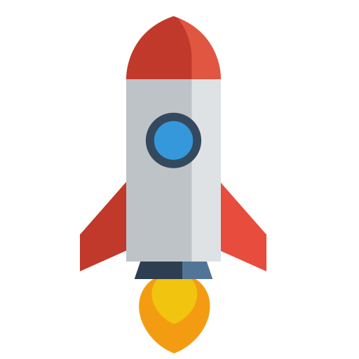 512x512 Rounded Rocket Emoji Transparent Png