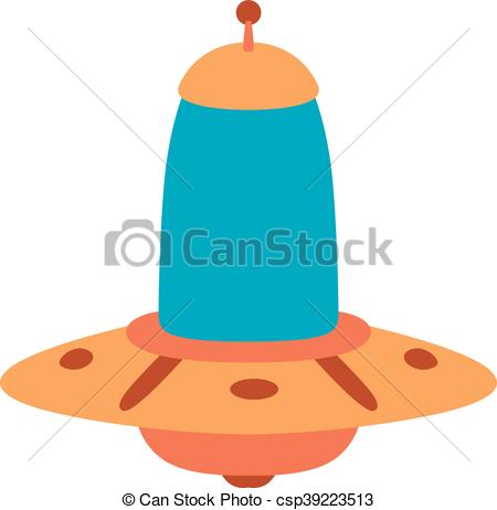 450x462 Ufo Spaceship Vector Isolated. Ufo Craft Plane And Space Vector
