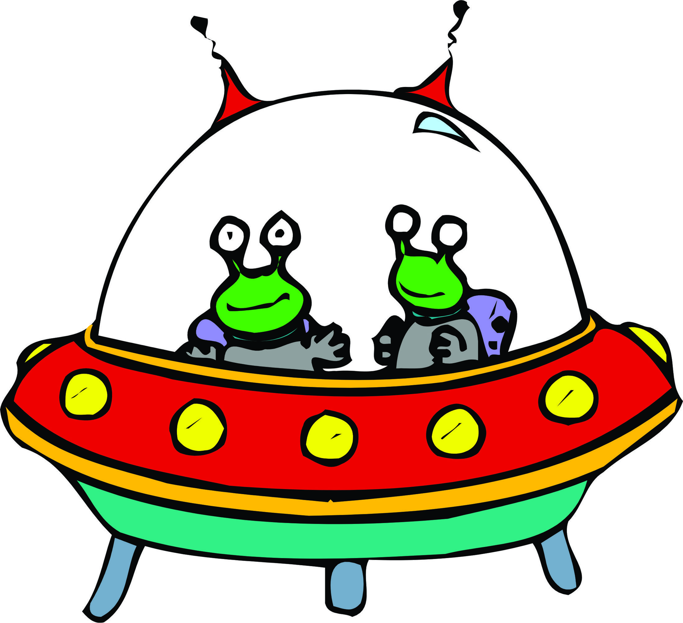 2200x2006 Alien Spaceship Clipart