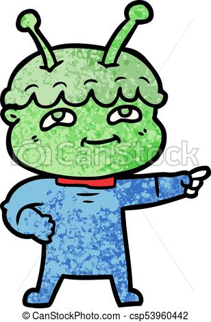 308x470 Friendly Cartoon Spaceman Eps Vector