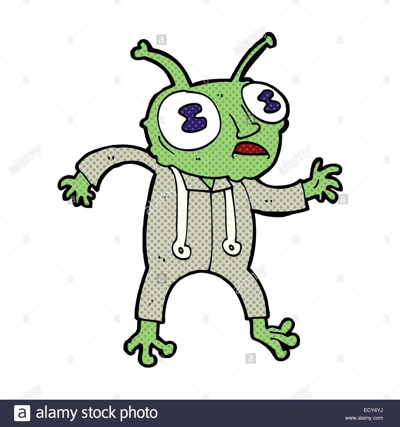 1300x1389 Retro Comic Book Style Cartoon Alien Spaceman Stock Vector Art