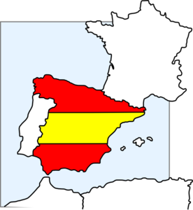 276x300 Spain Map And Flag Clip Art