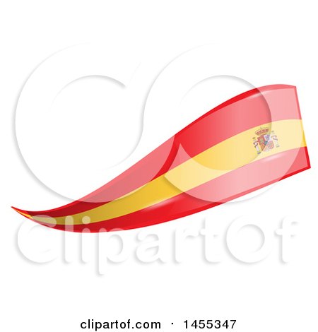 450x470 Clipart Of A Spanish Flag Banner Design Element
