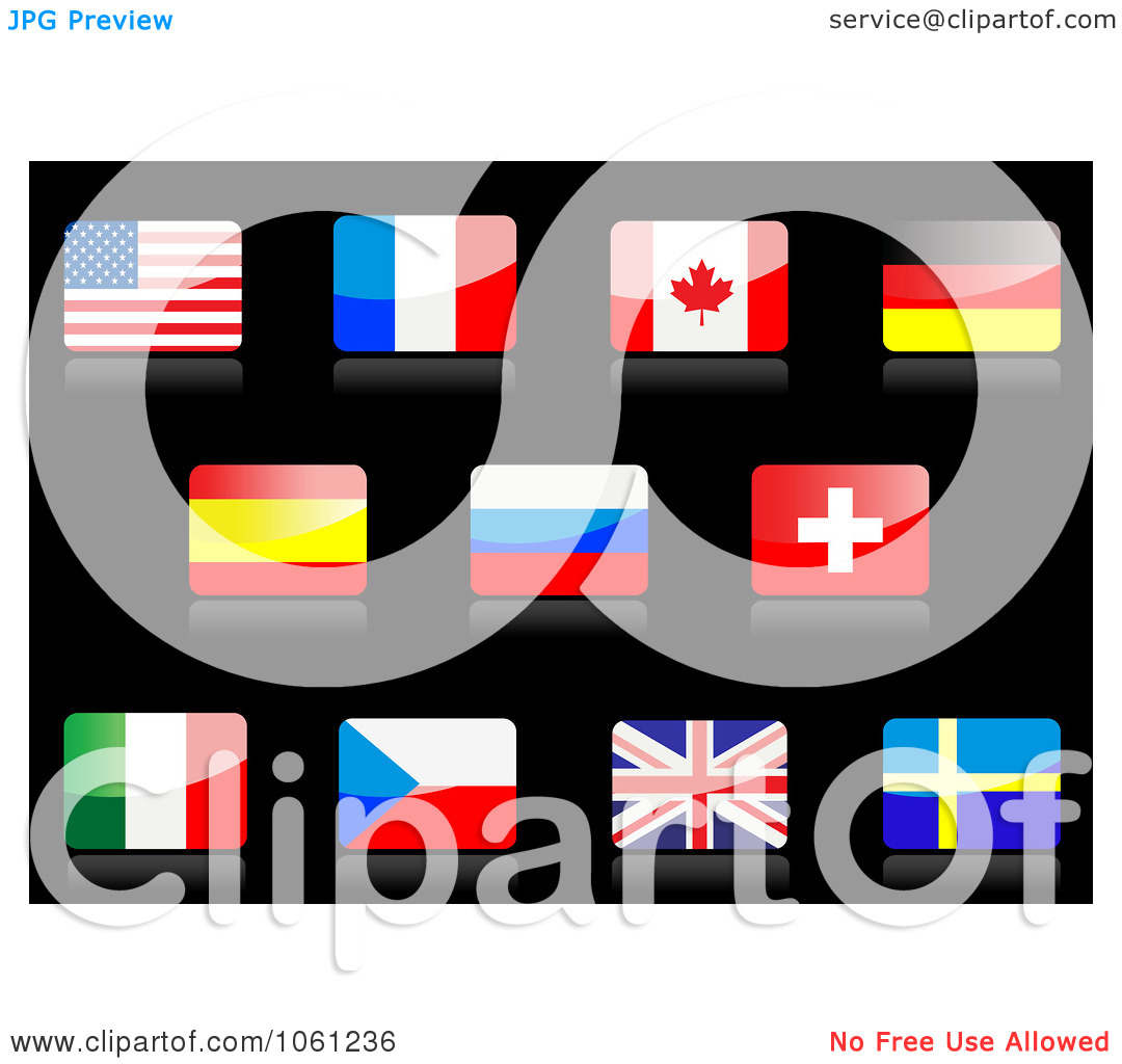 1080x1024 French Spanish Clipart