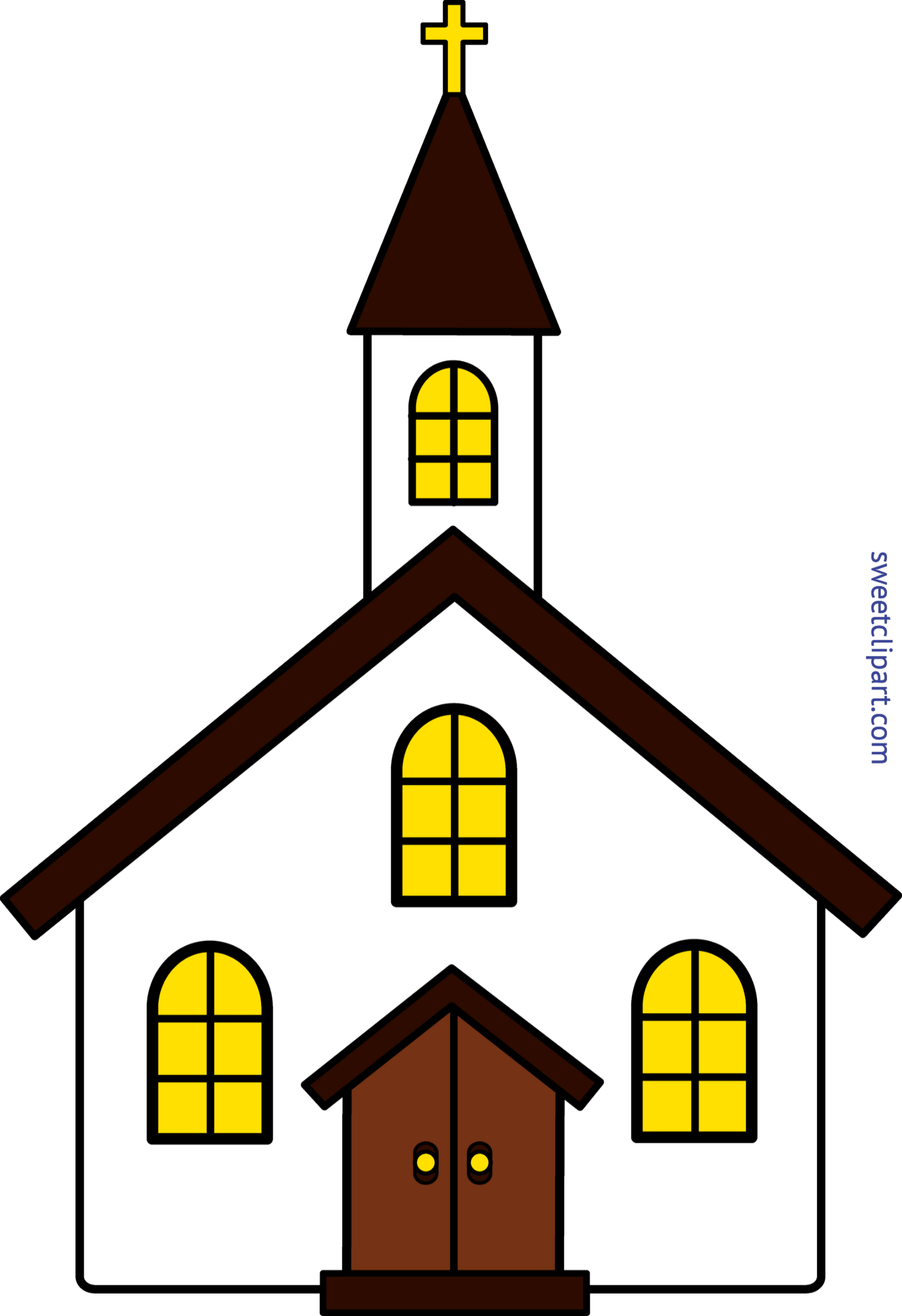 4543x6626 Church Clip Art