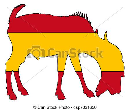 450x380 Spanish He Goat Clip Art Vector