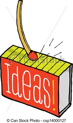 280x470 Match Sparks An Idea Vector Illustration