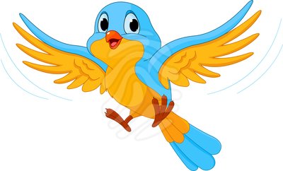400x242 Flying Sparrow Clipart