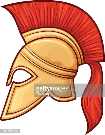 365x469 Spartan Helmet Premium Clipart