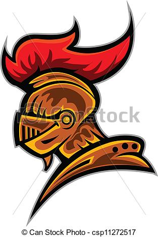 313x470 Vector Illustration Of Head Spartan Trojan Mascot Vector Clip Art
