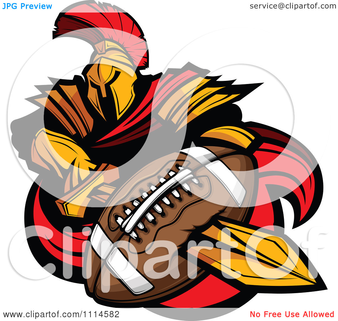 1080x1024 Spartan Football Clipart