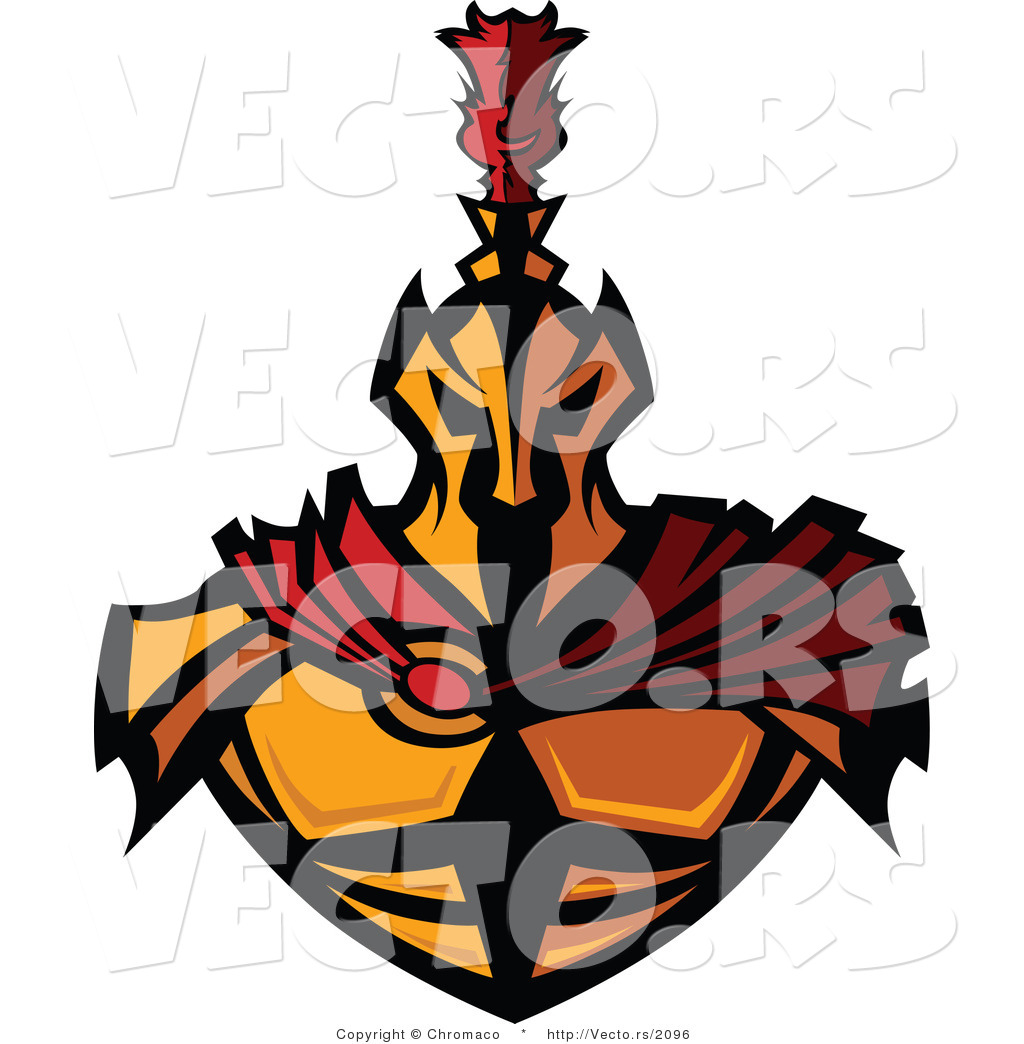 1024x1044 Vector Of A Worthy Gold Spartan Warrior Wearing Red Cape By