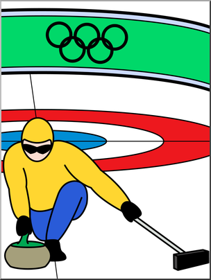 304x404 Clip Art Winter Olympics Curling Color I Abcteach