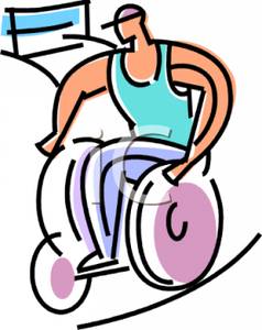 238x300 Wheelchair Race Clipart