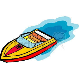 300x300 Royalty Free Water Speedboat 173400 Clip Art Images, Illustrations